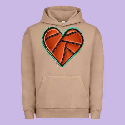 Urban Hoodie basketball heart