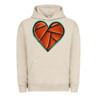 Pigment French Oak basketball heart Urban Hoodie - texasbilliewilder