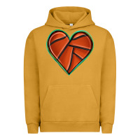 Pigment Peanut Butter basketball heart Urban Hoodie - texasbilliewilder