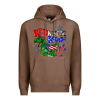 Chestnut red white rawr billie wilder Premium Hoodie - texasbilliewilder