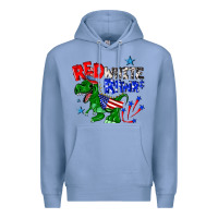 Colony Blue red white rawr billie wilder Premium Hoodie - texasbilliewilder