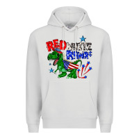 Dove Grey red white rawr billie wilder Premium Hoodie - texasbilliewilder