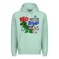 Seafoam red white rawr billie wilder Premium Hoodie - texasbilliewilder