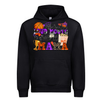 Black somebody's loud mouth basketball mama Urban Hoodie - Zillion Design Studio