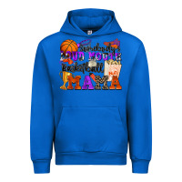 Cobalt somebody's loud mouth basketball mama Urban Hoodie - Zillion Design Studio