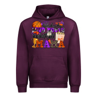 Mauve Wine somebody's loud mouth basketball mama Urban Hoodie - Zillion Design Studio