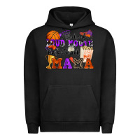 Pigment Black somebody's loud mouth basketball mama Urban Hoodie - Zillion Design Studio