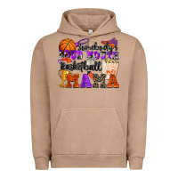 Pigment Burro somebody's loud mouth basketball mama Urban Hoodie - Zillion Design Studio