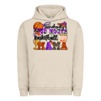 Pigment French Oak somebody's loud mouth basketball mama Urban Hoodie - Zillion Design Studio