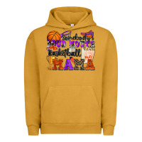 Pigment Peanut Butter somebody's loud mouth basketball mama Urban Hoodie - Zillion Design Studio
