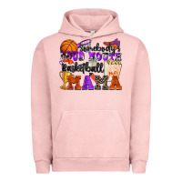 Pigment Salmon somebody's loud mouth basketball mama Urban Hoodie - Zillion Design Studio