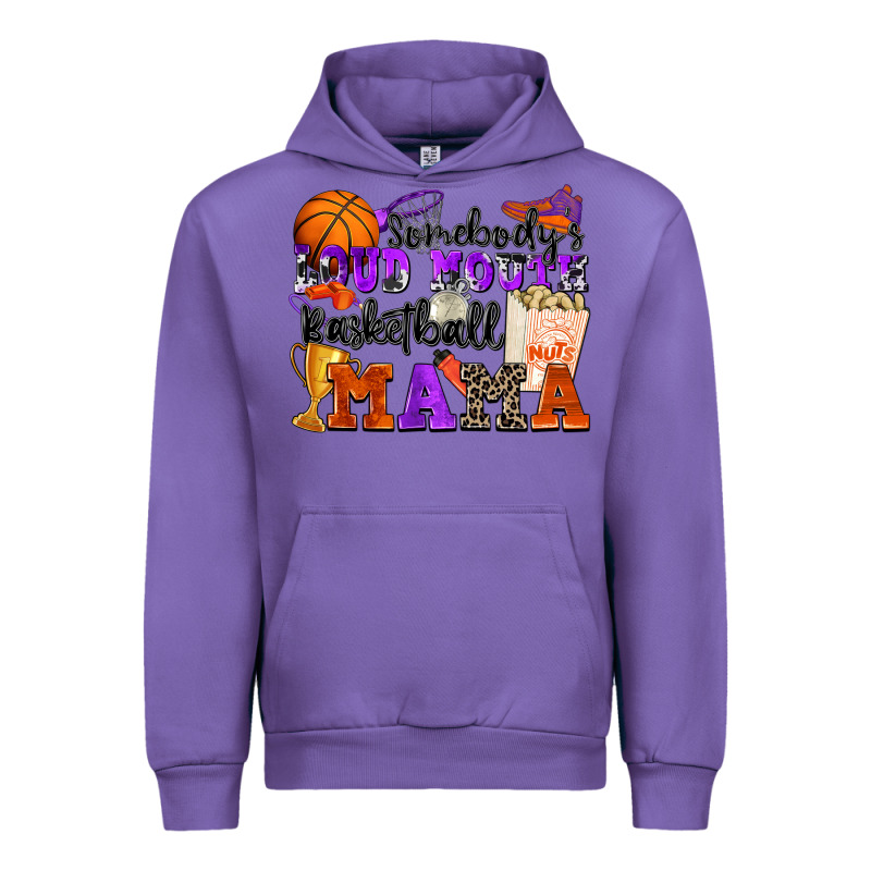 Somebody's Loud Mouth Basketball Mama Urban Hoodie by Zillion Design Studio | Teevron