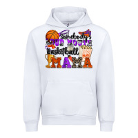 White somebody's loud mouth basketball mama Urban Hoodie - Zillion Design Studio