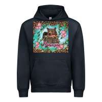 Navy Mama bear haunting fish floral Urban Hoodie - RanaPortraitStore