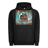 Pigment Black Mama bear haunting fish floral Urban Hoodie - RanaPortraitStore