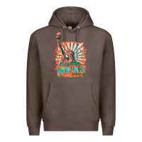 Coffee retro freedom rocks billie wilder Premium Hoodie - texasbilliewilder