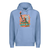Colony Blue retro freedom rocks billie wilder Premium Hoodie - texasbilliewilder