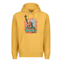 Mustard retro freedom rocks billie wilder Premium Hoodie - texasbilliewilder