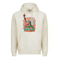 Oatmeal Heather retro freedom rocks billie wilder Premium Hoodie - texasbilliewilder
