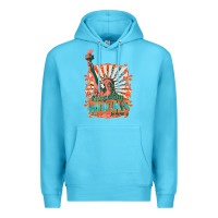 Ocean Blue retro freedom rocks billie wilder Premium Hoodie - texasbilliewilder