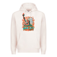 Pale Pink retro freedom rocks billie wilder Premium Hoodie - texasbilliewilder