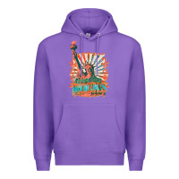 Purple retro freedom rocks billie wilder Premium Hoodie - texasbilliewilder