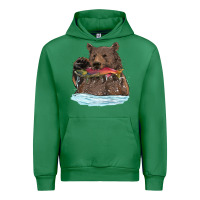 Emerald mama bear haunting fish Urban Hoodie - RanaPortraitStore