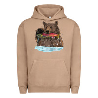 Pigment Burro mama bear haunting fish Urban Hoodie - RanaPortraitStore
