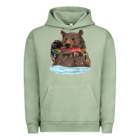 Mama Bear Haunting Fish Urban Hoodie | Teevron