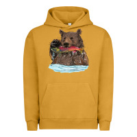 Pigment Peanut Butter mama bear haunting fish Urban Hoodie - RanaPortraitStore
