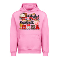 Fuchsia Pink somebody's loud mouth baseball mama Urban Hoodie - Zillion Design Studio