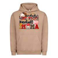 Pigment Burro somebody's loud mouth baseball mama Urban Hoodie - Zillion Design Studio