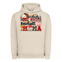 Pigment French Oak somebody's loud mouth baseball mama Urban Hoodie - Zillion Design Studio