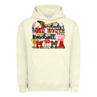 Pigment Pistachio somebody's loud mouth baseball mama Urban Hoodie - Zillion Design Studio