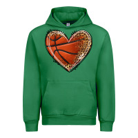 Emerald basketball heart Urban Hoodie - texasbilliewilder