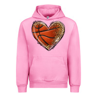 Fuchsia Pink basketball heart Urban Hoodie - texasbilliewilder