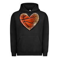 Pigment Black basketball heart Urban Hoodie - texasbilliewilder