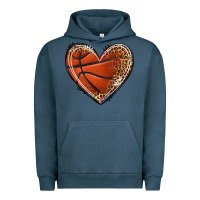 Pigment Midnight Navy basketball heart Urban Hoodie - texasbilliewilder