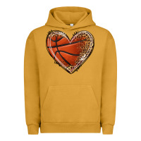 Pigment Peanut Butter basketball heart Urban Hoodie - texasbilliewilder
