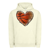 Pigment Pistachio basketball heart Urban Hoodie - texasbilliewilder