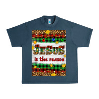 Midnight Navy Christmas Jesus Is The Reason Urban Heavy Tee - Artiststas