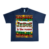 Navy Christmas Jesus Is The Reason Urban Heavy Tee - Artiststas