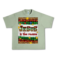 Oil Green Christmas Jesus Is The Reason Urban Heavy Tee - Artiststas