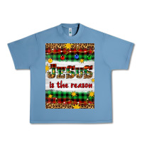 Pebble Blue Christmas Jesus Is The Reason Urban Heavy Tee - Artiststas