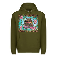 Army Green mama bear haunting fish floral tumbler Premium Hoodie - RanaPortraitStore