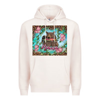 Pale Pink mama bear haunting fish floral tumbler Premium Hoodie - RanaPortraitStore