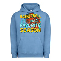 Pigment Pebble Blue basketball is my favorite season Urban Hoodie - texasbilliewilder