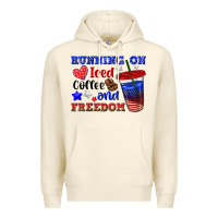 Sandshell running on iced coffe and freedom Premium Hoodie - texasbilliewilder