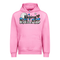 Fuchsia Pink raising ballers volleyball Urban Hoodie - Zillion Design Studio