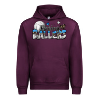 Mauve Wine raising ballers volleyball Urban Hoodie - Zillion Design Studio